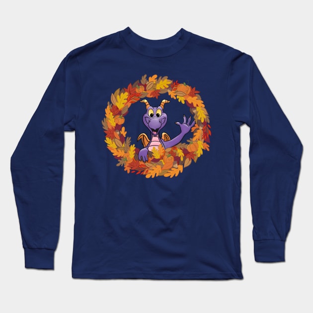 Fall Figment at Epcot Long Sleeve T-Shirt by sketchcot